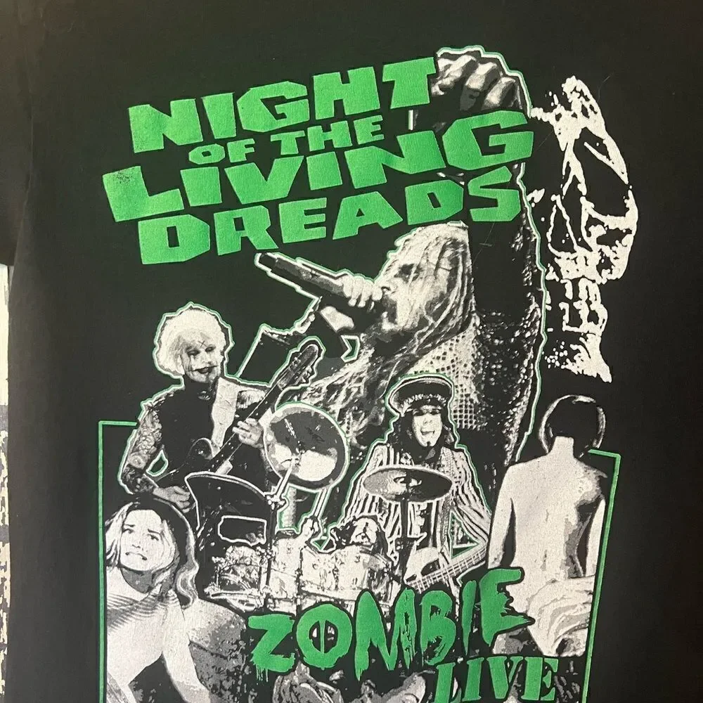 Rob Zombie Night Of The Living Dreads unisex graphic T-shirt. Size Small.